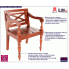 Fotografia Mahoniowe krzesła na taras Amarillo 2 szt - ciemnobrązowe z kategorii Krzesła i fotele balkonowe