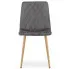 Ciemnoszare krzesło z zestawu krzeseł Orinos 3S