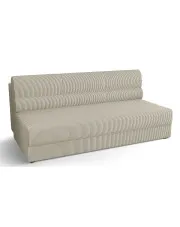 Beżowa rozkładana sofa sztruksowa - Aurevo w sklepie Edinos.pl