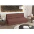 Łososiowa sofa rozkładana Aurevo
