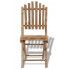Szczegółowe zdjęcie nr 5 produktu Składane krzesła bambusowe Javal - 4 szt.