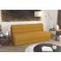 Musztardowa rozkładana sofa Aurevo