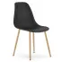czarne krzesło na bukowych nogach Duto 4X