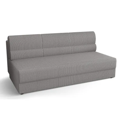 Szara sofa rozkładana z pojemnikiem Aurevo