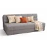 Szara sztruksowa sofa rozkładana - Aurevo