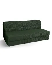 Zielona rozkładana sofa z pojemnikiem - Aurevo w sklepie Edinos.pl