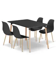 Komplet 4 krzeseł + stół - Melano 3X w sklepie Edinos.pl