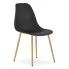 czarne krzeslo na bukowych nogach Melano 4X