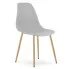 szare krzesło na bukowych nogach  Melano 4X