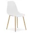 białe krzesło na bukowych nogach Melano 4X