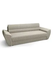 Beżowa rozkładana sofa do poczekalni z funkcją spania - Cortero w sklepie Edinos.pl