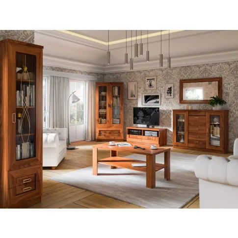 Szczegółowe zdjęcie nr 4 produktu Witryna dwudrzwiowa dąb stuletni - Lorines 9X