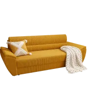 Musztardowa wersalka rozkładana - Cortero w sklepie Edinos.pl