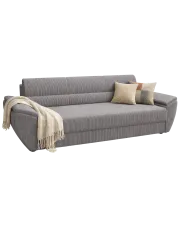 Szara sztruksowa wersalka z funkcją spania - Cortero w sklepie Edinos.pl