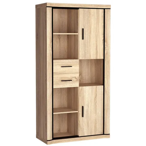 Zdjęcie produktu Witryna regał na książki dąb sonoma - Rectano 22X.