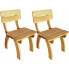 Zestaw drewnianych krzeseł ogrodowych Darco
