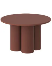 Bordowa matowa ława 80 cm - Moso 3X w sklepie Edinos.pl