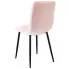 Różowe krzesło welurowe do salonu Rexon