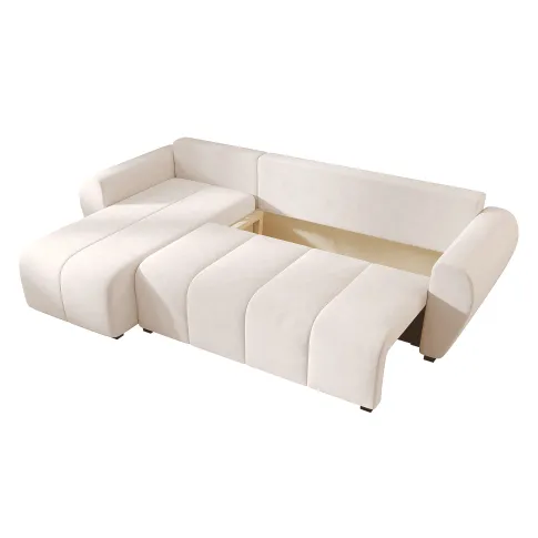 Rozłożony narożnik kremowy Velmores 4x