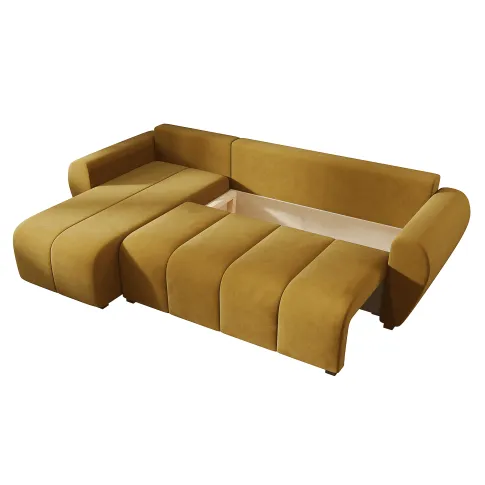 Musztardowy narożnik L Velmores 4x