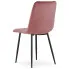Różowe aksamitne krzesło z kompletu Hallker