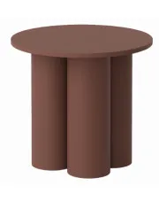 Bordowa stylowa ława 60 cm - Moso 4X w sklepie Edinos.pl