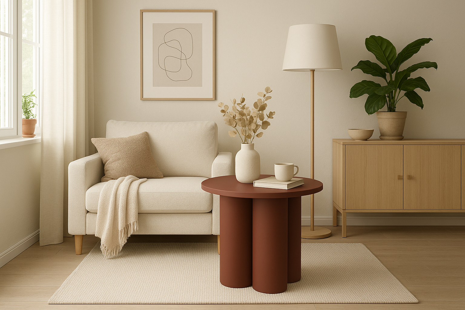 wizualizacja stolika do salonu