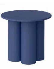 Granatowy matowy stolik kawowy 60 cm - Moso 4X w sklepie Edinos.pl