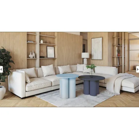 Ława  niebieska 66 cm  Moso 4X