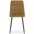 Brązowe krzesło pikowane metalowe Besti 4X