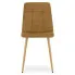 Brązowe tapicerowane krzesło do salonu Besti 3X