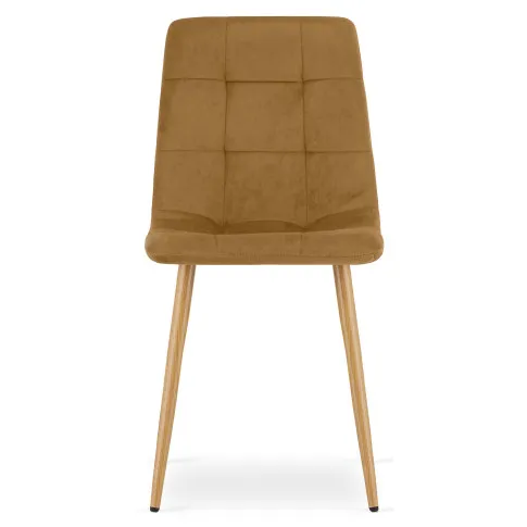 Brązowe tapicerowane krzesło do salonu Besti 3X