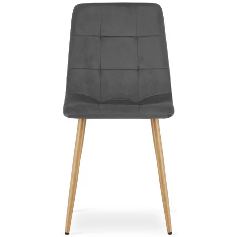 Ciemnoszare krzesło na prostych nogach Besti 3X