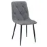Ciemniszare pikowane krzesło do jadalni Teribis 3X