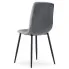 Ciemnoszare tapicerowane tkaniną krzesło do jadalni Teribis 3X