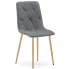 Ciemnoszare krzesło tapicerowane tkaniną do jadalni - Teribis 4X