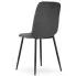 Ciemnoszare krzesło z czarnymi nogami Ruttis 4X