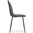 Ciemnoszare krzesło na czarnych nogach Ruttis 4X