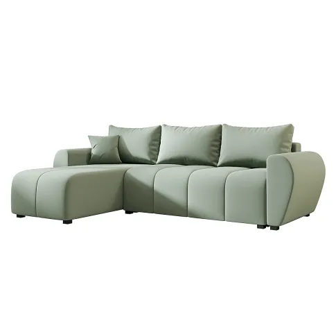 Zielony narożnik rozkładany Velmores