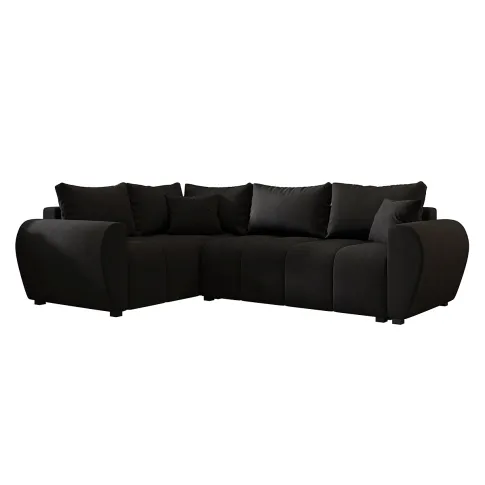 Czarny narożnik rozkładany Dameno 3X rozkladany