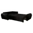 Rozłożony narożnik Dameno 3X czarny