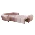 Różowy rozłożony narożnik Dameno 3X