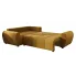 Musztardowy rozłożony narożnik Dameno 4X