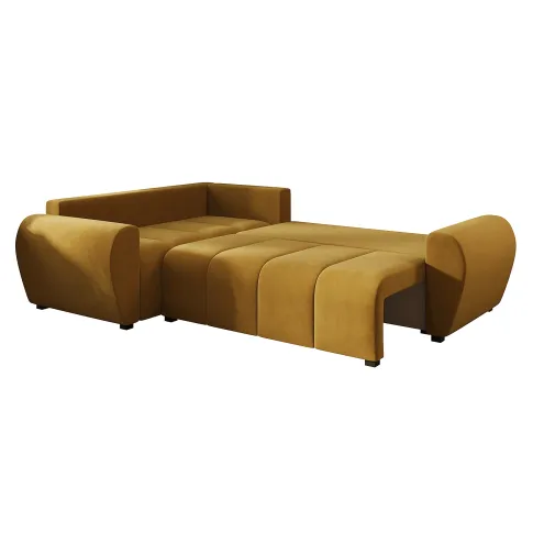 Musztardowy rozłożony narożnik Dameno 4X