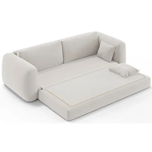 Rozłożona welurowa sofa Ocaris