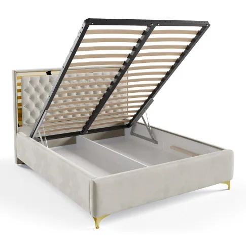 Biale lozko z pojemnikiem Mardano 4X