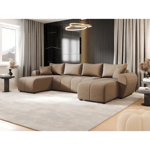 Wizualizacja wnętrza z beżowym naroznikiem Aurelix 4X