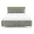Szare łóżko pikowane Mardano 4X