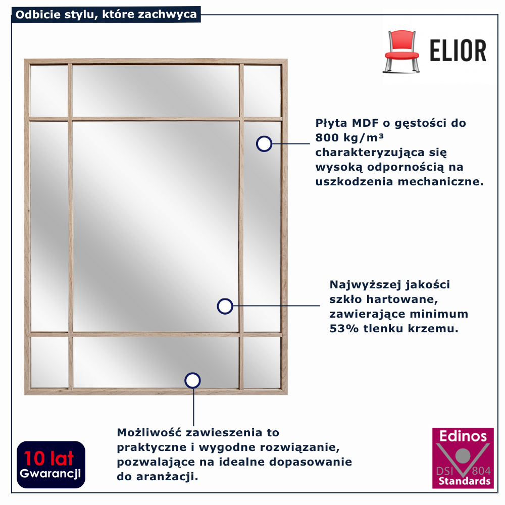 Lustro stylowe Denno 3X