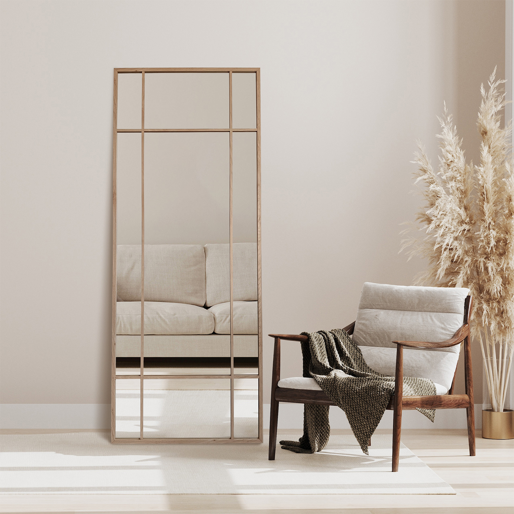 wizualizacja lustra do salonu